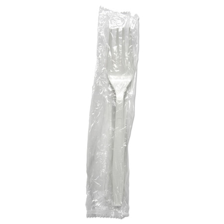 Boardwalk Heavyweight Wrapped Polypropylene Cutlery, Fork, White, PK1000 FORKHWPPWIW